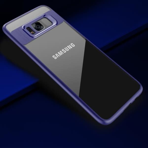 Coque - E.F.CONNECTION - Samsung Galaxy S8 - Silikon - Stötsäker - Matt Blå Matt blå