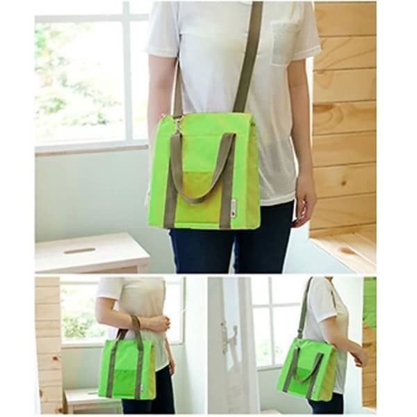 Kylväska - E.F.CONNECTION - Lunch Picknick - 36x27x13,5 cm - Mögelresistent Grön