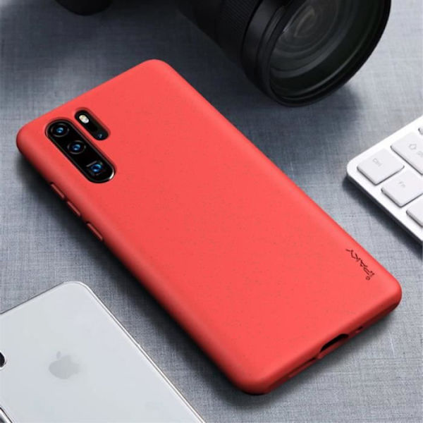 Fodral till din Huawei P30 Pro i matt röd vetehalm TPU