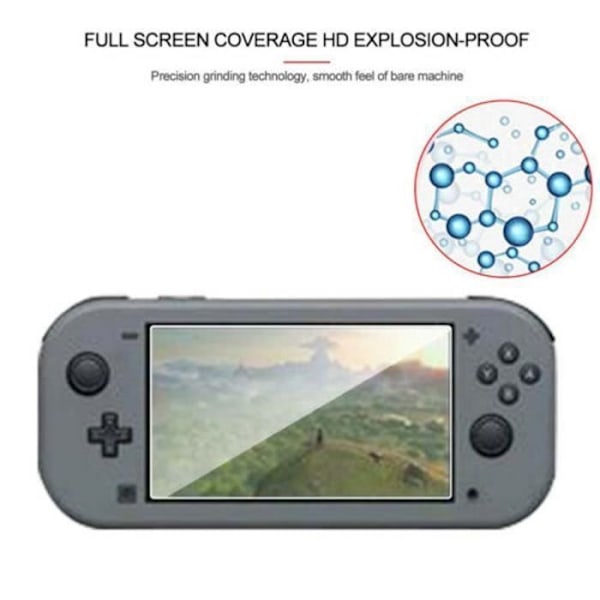 Skärmskydd - Premium - Nintendo Switch Lite - Härdat glas 9H - Splittersäkert - Bubble Free transparent