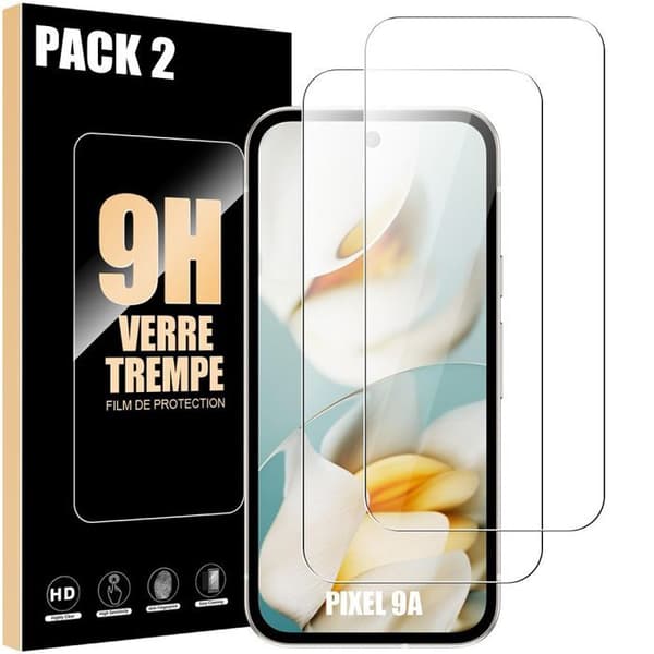 2 Härdat Glas för Google Pixel 9a - Repbeständig 9H Transparent Skydd Transparent