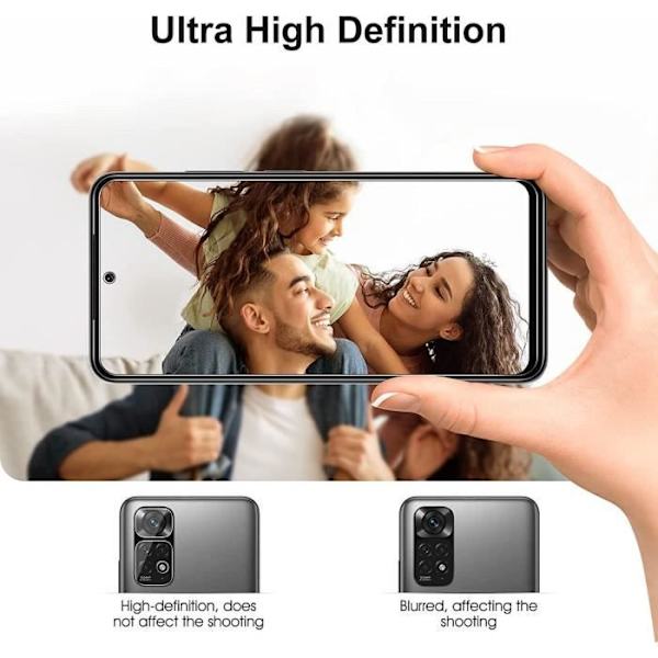 2 Härdat Glas - E.F.CONNECTION - för Redmi Note 11/11S - Skärmskydd - Bakre Kamera Transparent