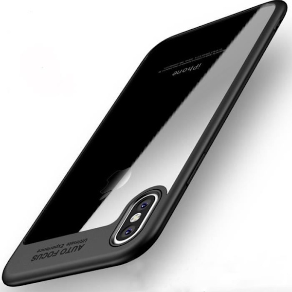 Coque iPhone X - MÆRKE - Sort - TPU - Blød - Stødabsorberende Svart