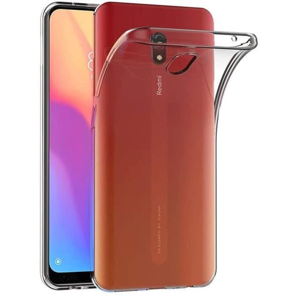Skyddsskal - E.F.CONNECTION - Redmi 8A - Mjuk silikon - Transparent - Stötsäker Transparent