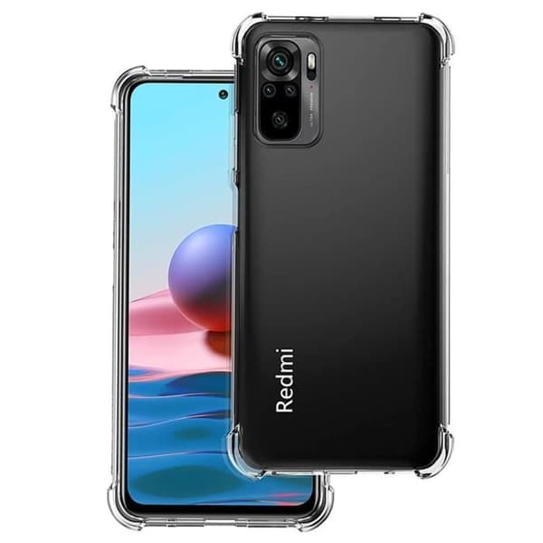 Skyddsskal - E.F.CONNECTION - Redmi Note 10 4G - Flexibelt - Transparent - Stötdämpande Transparent