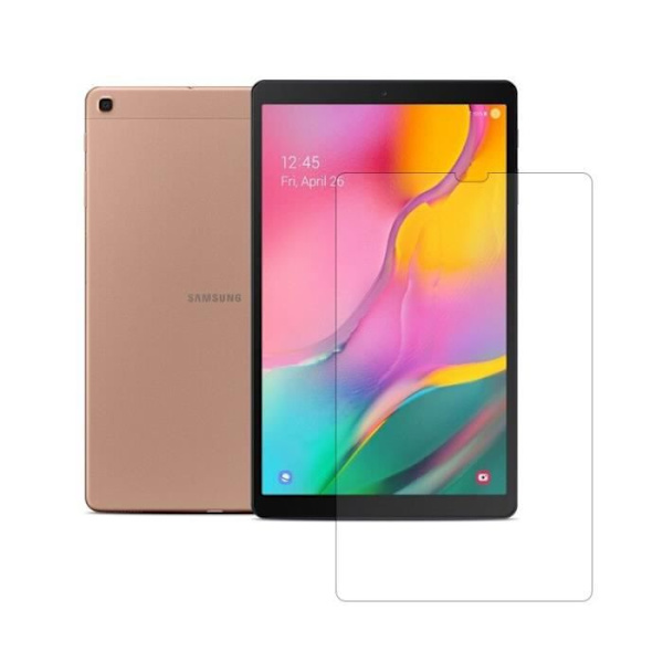 Skal - Tablettfodral, skärmskydd i härdat glas för Samsung Galaxy Tab A 2019 10.1 SM - Typ SAM T510 T515