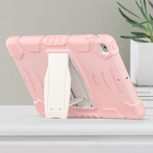 Fodral för iPad 10,2" - Heltäckande skydd - Rosa - Silikon och PC - Bakstöd - Stötsäkert Rosa