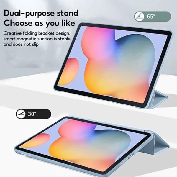 Coque + Härdat Glas - E.F.Connection - för Samsung Galaxy Tab A9+ - Stöttålig Slim - Blå Blå