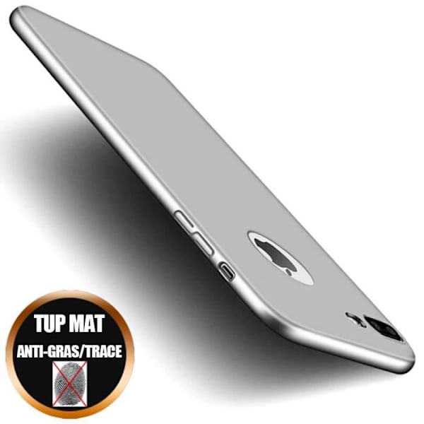 Coque - Hög Kvalitet - iPhone 7 Plus - Stötsäker - Silikon - TPU - Matt Silver Silver