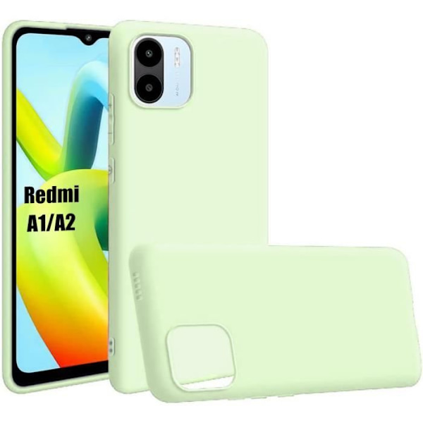 Silikonskal - Xiaomi - Redmi A1-A2 - Ultra Slim - Repellerande Skydd - Grön Grön