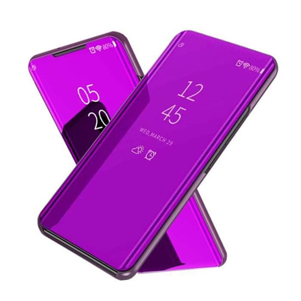 Xiaomi Redmi 9A Fodral, Slim Mirror Folio Stötsäker med Stand Robust Skydd för Xiaomi Redmi 9A, Lila