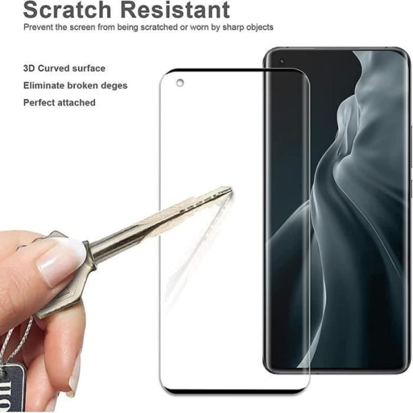 [4 delar] Härdat glas Transparent för Xiaomi Mi 11 - E.F.CONNECTION - Motstånd 9H - Rep-tight - 0.30 MM Transparent