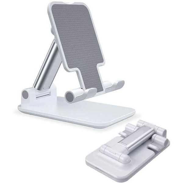 MSD Phone-Tablet Stand med justerbar höjd och vinkel, Bärbart Phone-Tablet Stand för iPhone 11 Pro-X-XS-XR, Sam