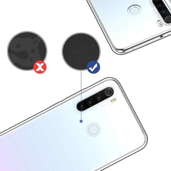 Coque - VCOMP - Xiaomi Redmi Note 8T - UltraSlim - Perfekt passform - Transparent TRANSPARENT