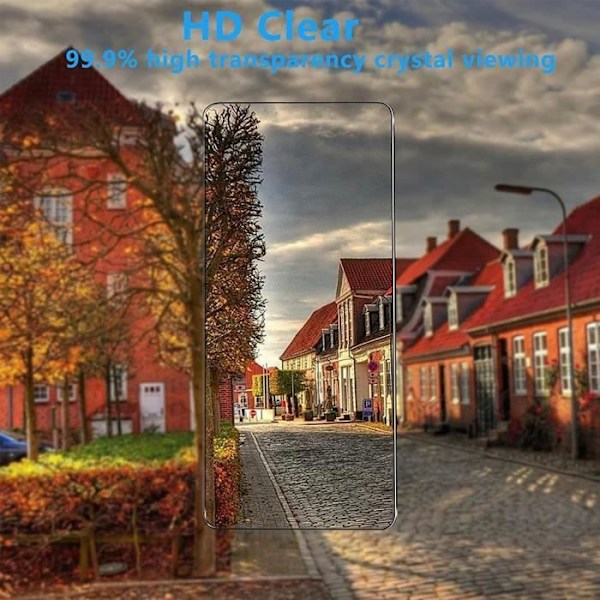 Härdat Glas - E.F.CONNECTION - för OPPO Reno 6 5G - Skärm Skydd - Repbeständig - 2 Bitar Transparent