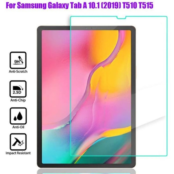9H härdat glasskydd för Samsung Galaxy Tab 10.1 (2019) T510 T515 @amy2565