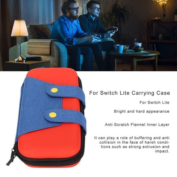 Skyddshölje - Nintendo - Switch/Switch OLED - Hård - Stort kapacitet - Flerfärgad Blå röd