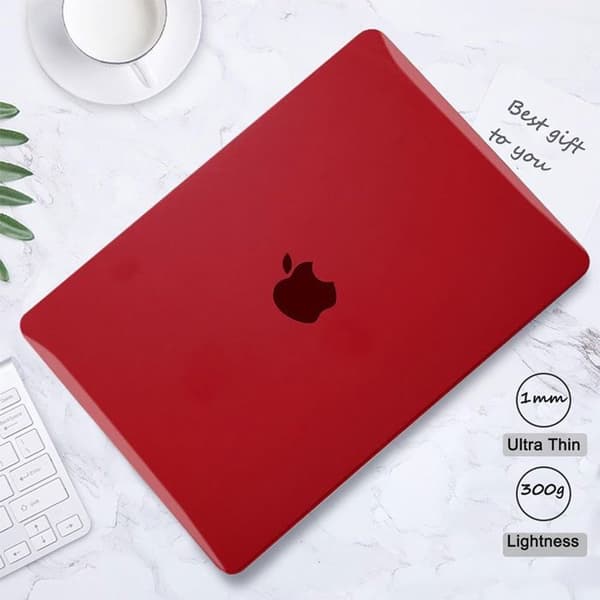 Skyddshölje för MacBook Pro 14" - M5/M4/M3/M2 Röd - Blank Effekt - Ventilerad Röd