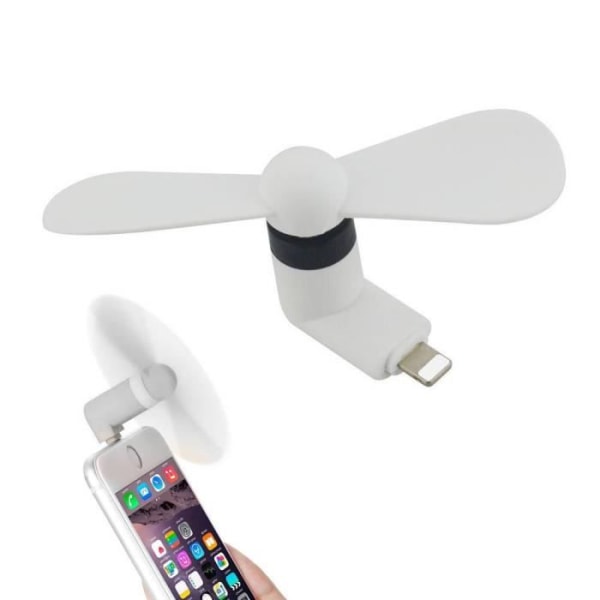Mini Bärbar USB-fläkt iPad iPhone 7 7Plus 8 8Plus X Vit