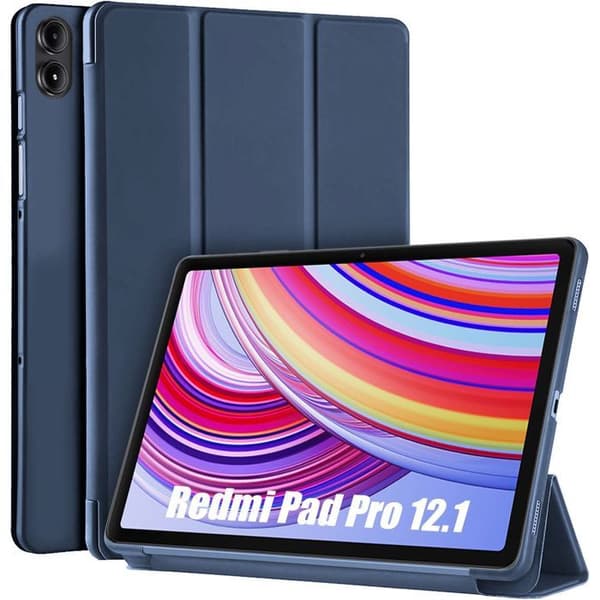 Skyddsskal - E.F.Connection - Xiaomi Redmi Pad Pro 12,1" - med Stöd - Mörkblå marinblå