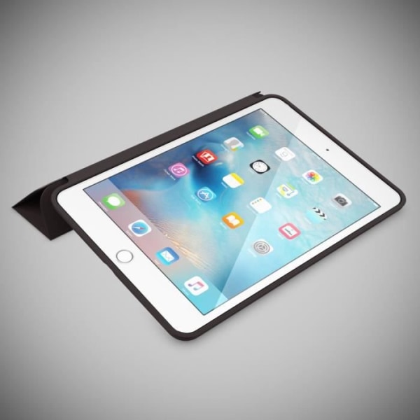 Fodral - NALIA - iPad Mini 4 - Anti-Shock Skydd - Syntetiskt läder - Svart Svart