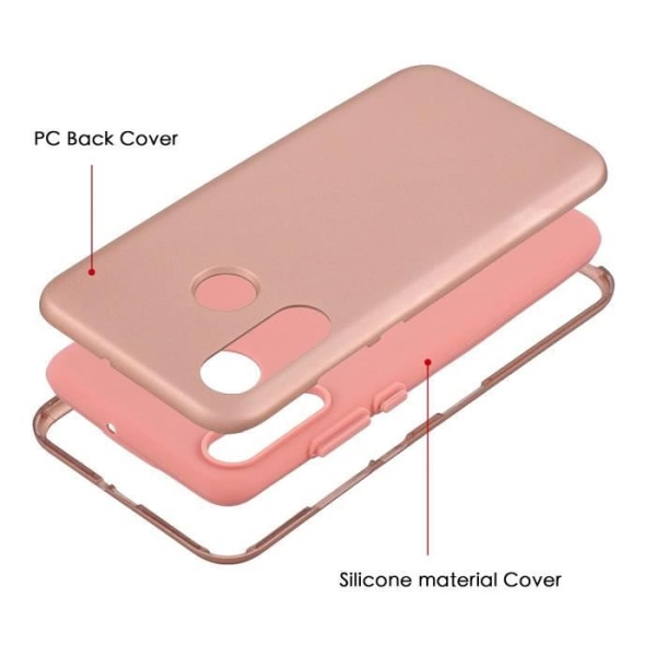 Coque - Huawei - P30Lite - Silikon TPU - Ultradünn - Anti-rip - Stötsäker Rose guld