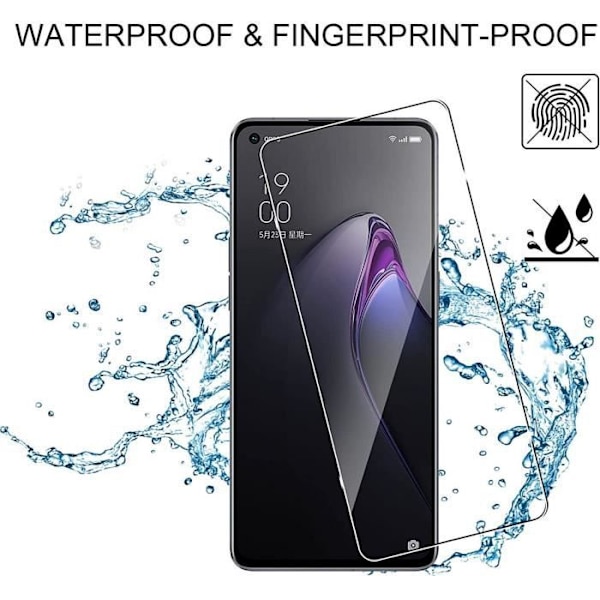 3-pack härdat glas för OPPO Reno 8 5G skärmskydd 9H Stötsäker Transparent