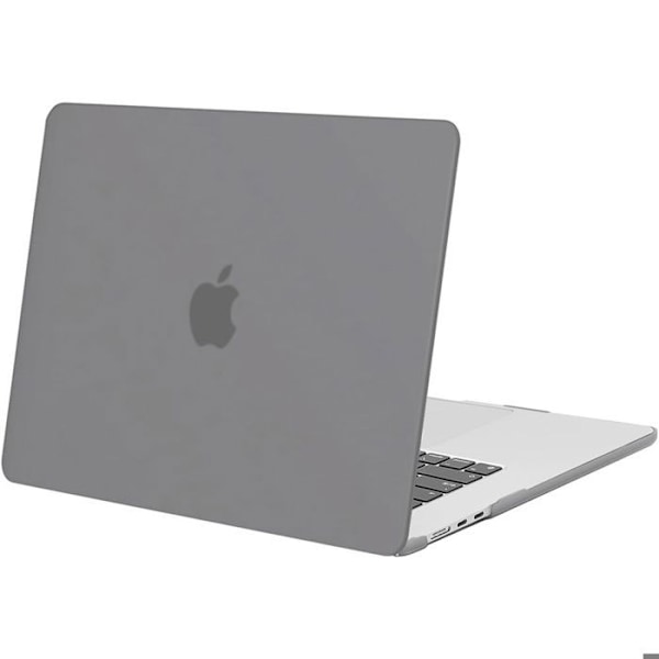 Coque til MacBook Pro 16 Tommer M4 M3 M2 M1 Pro/Max 2024 2023 2021, Stødabsorberende Hård Beskyttelse - Translucent Grå Grå