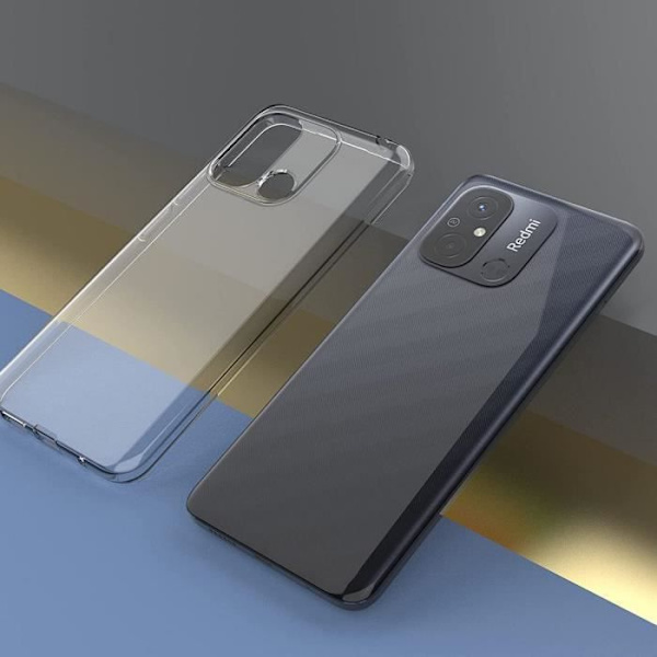 Transparent fodral för Xiaomi Redmi 12C - 11A - Högresistans stötsäker silikon