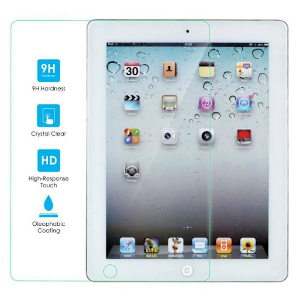 Skærmbeskyttelse - Kit Me Out - Apple iPad 2, 3, 4 - Hærdet glas - Styrke 9H - Boblefri påføring