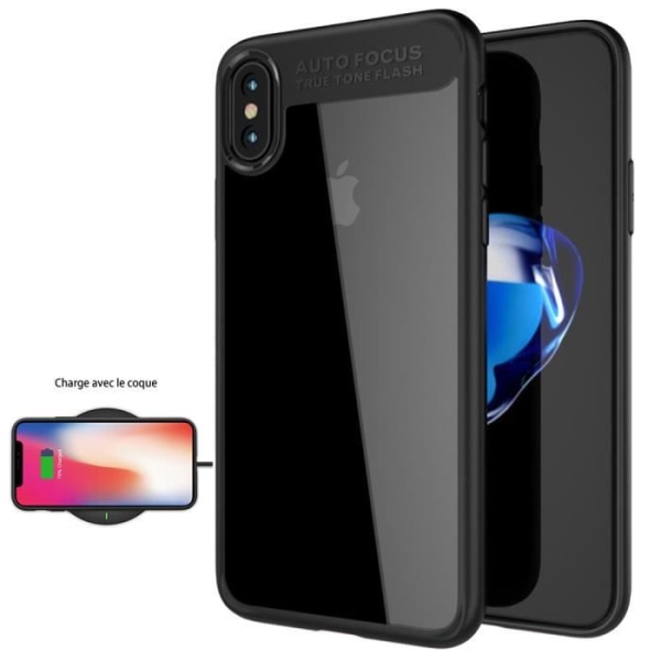 Coque iPhone X - MÆRKE - Sort - TPU - Blød - Stødabsorberende Svart