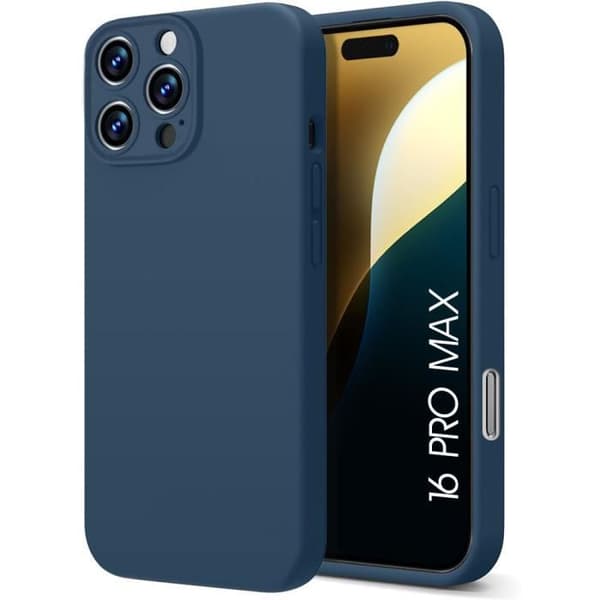 Coque - E.F.CONNECTION - för iPhone 16 Pro Max - Ultra Slim - Stöttålig - Repfritt marinblå