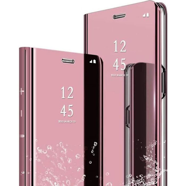 Xiaomi Redmi Note 9-fodral, spegel Clear View Smart Ultra-Tunnt skydd, 360° skyddande metallplätering Stötsäker Anti-Scratch ANQ