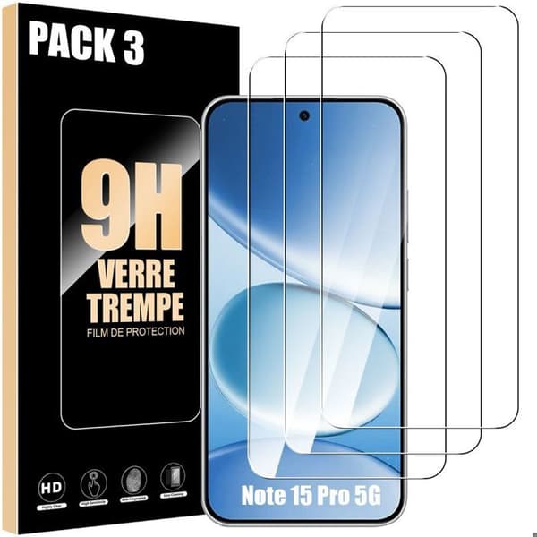 3 Härdat Glas för Xiaomi Redmi Note 15 Pro 5G - Rep resistant 9H Stöttålig Transparent Transparent