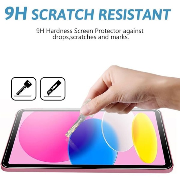 Härdat glas för iPad 11" (A16) / iPad 10,9" 10e generation - Stöttålig skydd 9H Transparent