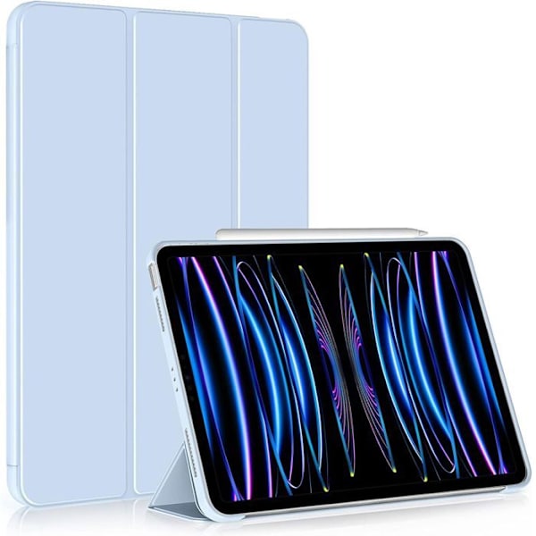 Skal för iPad Pro 11" - VARUMÄRKE - Stötsäker - Fällbart stativ - Helt skydd - Blå Blå