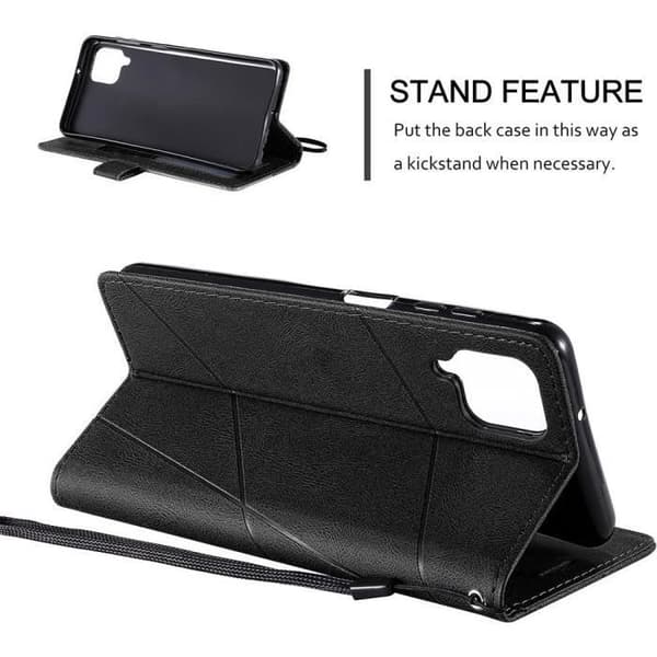 Coque - Xiaomi - Redmi Note 11S - PU-Läder Svart - Plånbok - Rep Resistant Svart