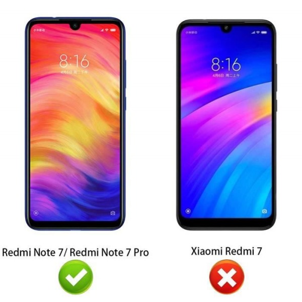 Skærmbeskyttelsesfilm - INECK® - Xiaomi Redmi Note 7/7 Pro/8 - Tempereret Glas - Kradsikkert - 0,33mm