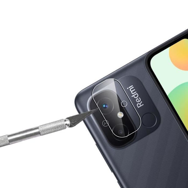 Kameraskydd i härdat glas för Redmi 12C - E.F.CONNECTION - Set med 2 Transparent