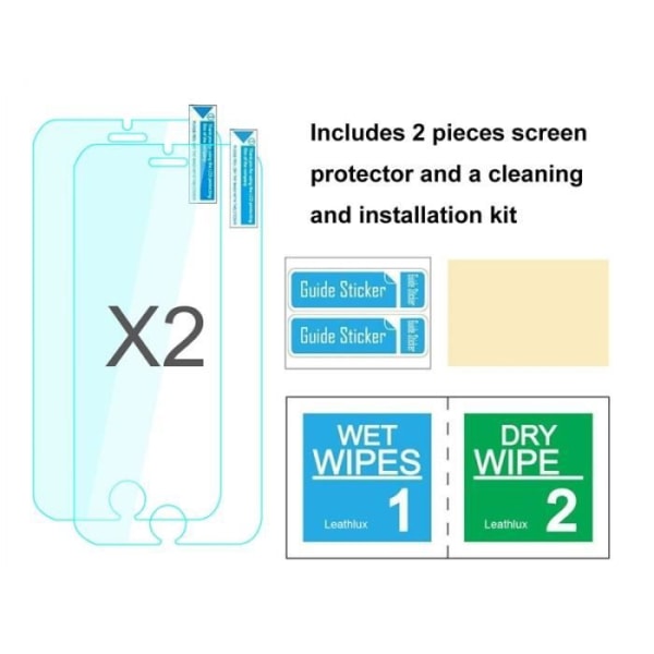 2-pack 2st för Samsung Galaxy Tab A 10.1 (2016) SM-T580 T585 Skärmskydd av härdat GLAS Glas Splittersäker Stötsäker