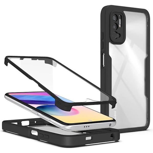 Coque til Redmi Note 10S (6.43") 360 Graders Beskyttelse Fuld Rigide Anti-Ridse Tykkere