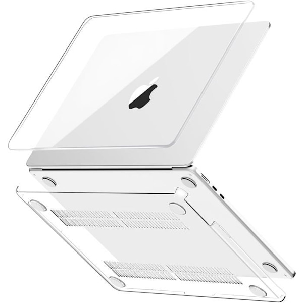 Skal Kompatibel med MacBook Air 15 Tum M4 M3 M2 2025 2024 2023 Utgåva A3241 A3114 A2941, Skyddsfodral Hårdt Hölje [A1] Färg: Klar Kristall