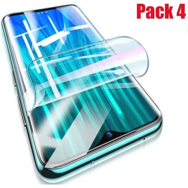 Beskyttelsesfilm - E.F.CONNECTION - Redmi Note 8 Pro - Transparent - Ultra tynd - Genanvendelig Transparent