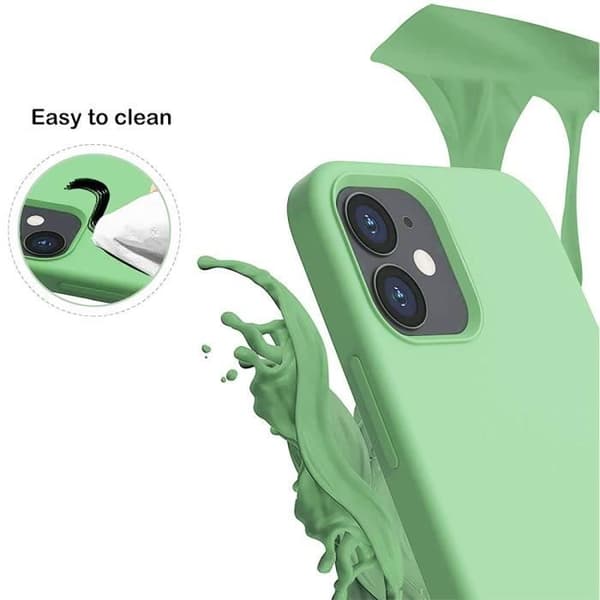 Telefonfodral - E.F.CONNECTION - för iPhone 13 Pro Max - Flexibelt - Grön - 2 Tempererat Glas Grön