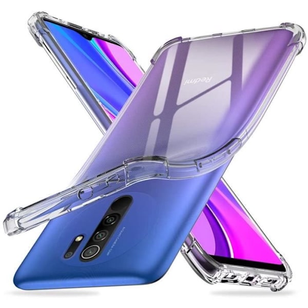 Fodral för Redmi 9 (6,53") Förstärkt 4 hörn Skydd Anti-chock Högt motstånd Transparent