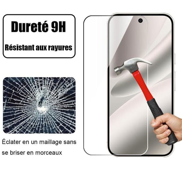 4 Härdat Glas - E.F.Connection - för Google Pixel 10 Pro - Repbeständig 9H Transparent Transparent