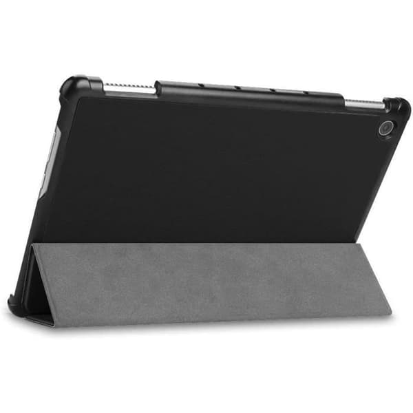 Coque Tablett - E.F.CONNECTION - Mediapad M5 Lite - Svart - Multi-vinkelstöd - PU-läder Svart