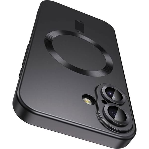 Mobilskal - E.F.Connection - för iPhone 17 - Stötsäker med svart magnetring Svart