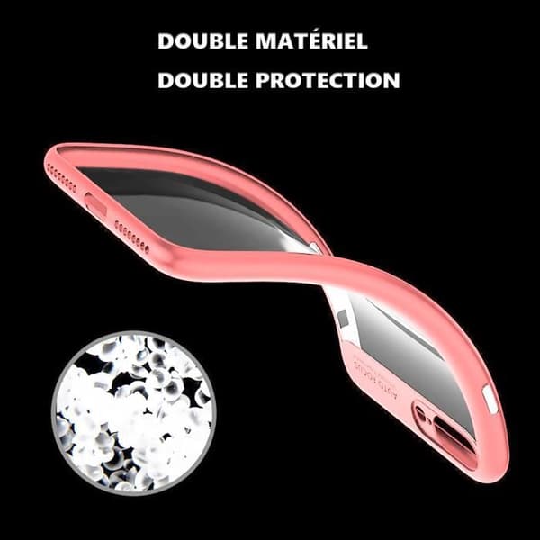 Coque iPhone 8 - Bumper - Stöttålig - TPU - Rosa - Hård Skydd Rosa