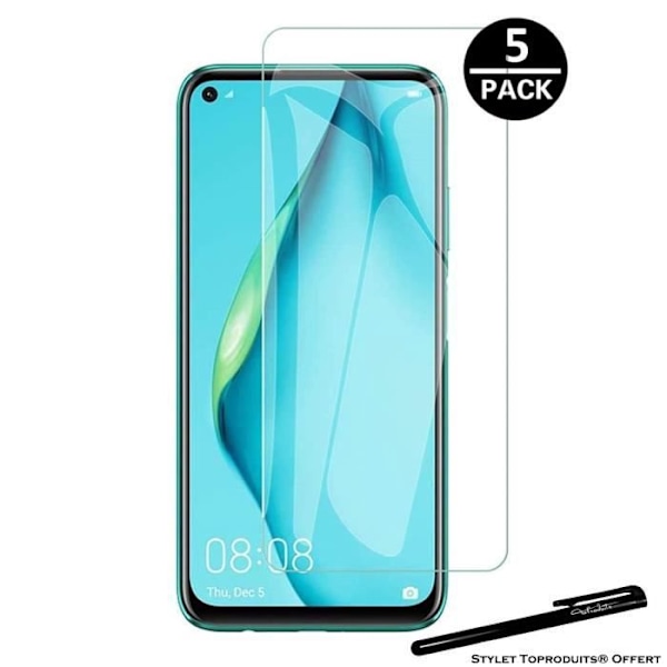 [5pack] Hærdet glas til Huawei P40 Lite 2.5D beskyttelsesfilm med Stylus Toproduits®